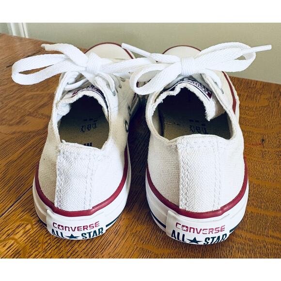 Youth Converse Chuck Taylor All Star Low Top Sneakers, White, Size 13 - Picture 3 of 4